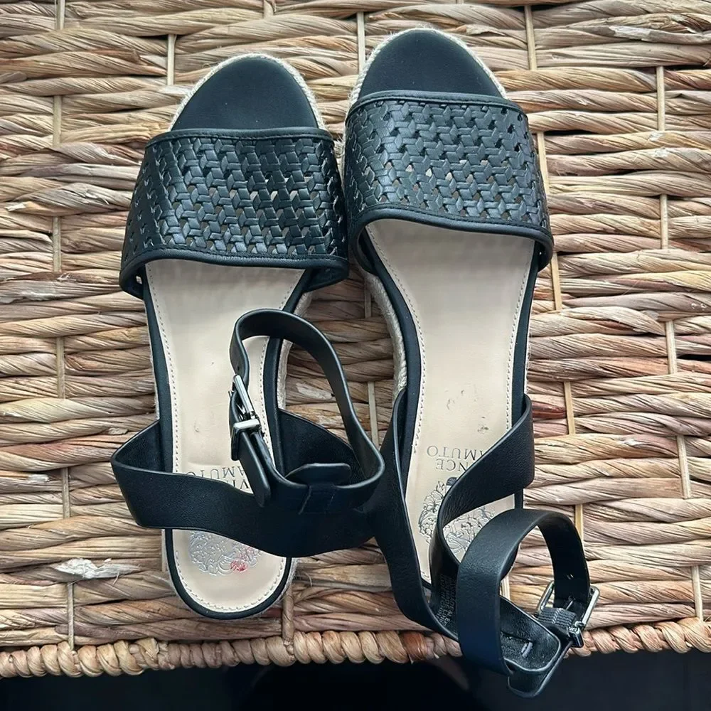 Women's Size 9 Vince‎ Camuto Kovya Espadrilles Black summer resort casual